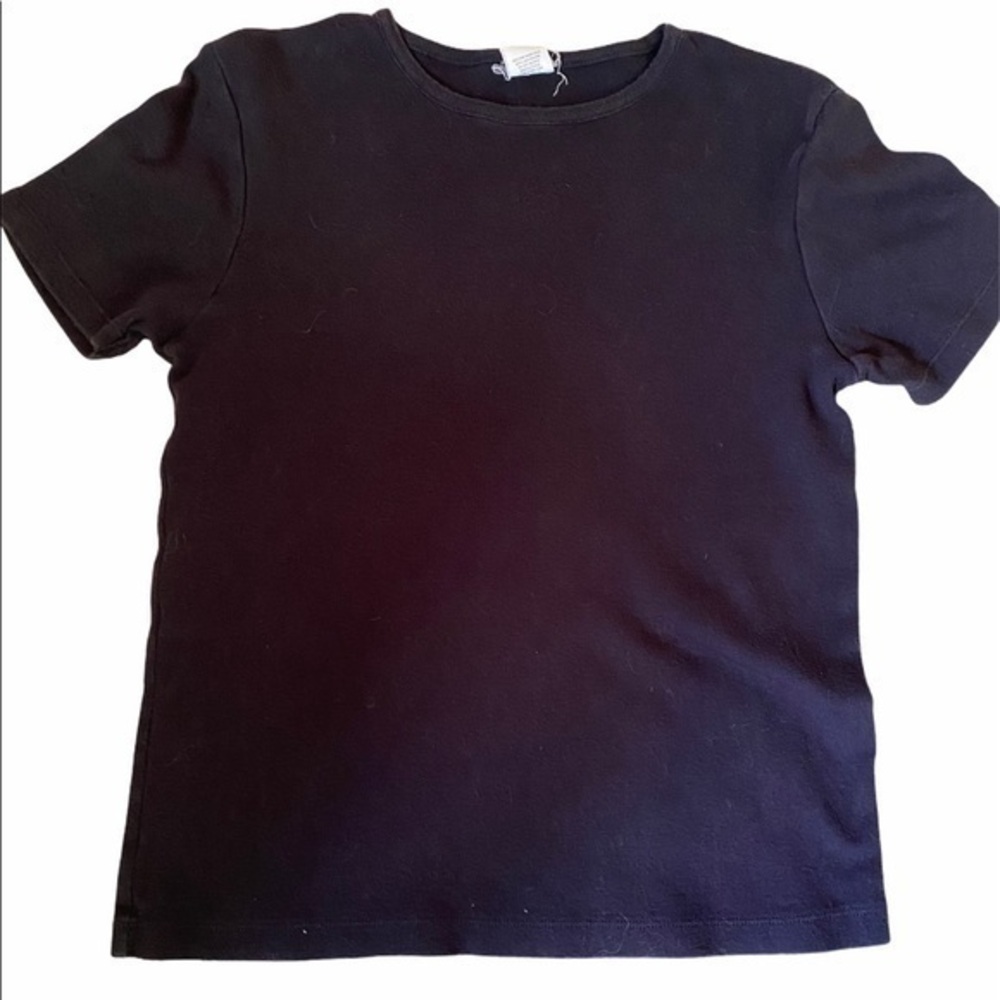 Old Navy Black Cotton Short Sleeve Tee Shirt Medium EUC
